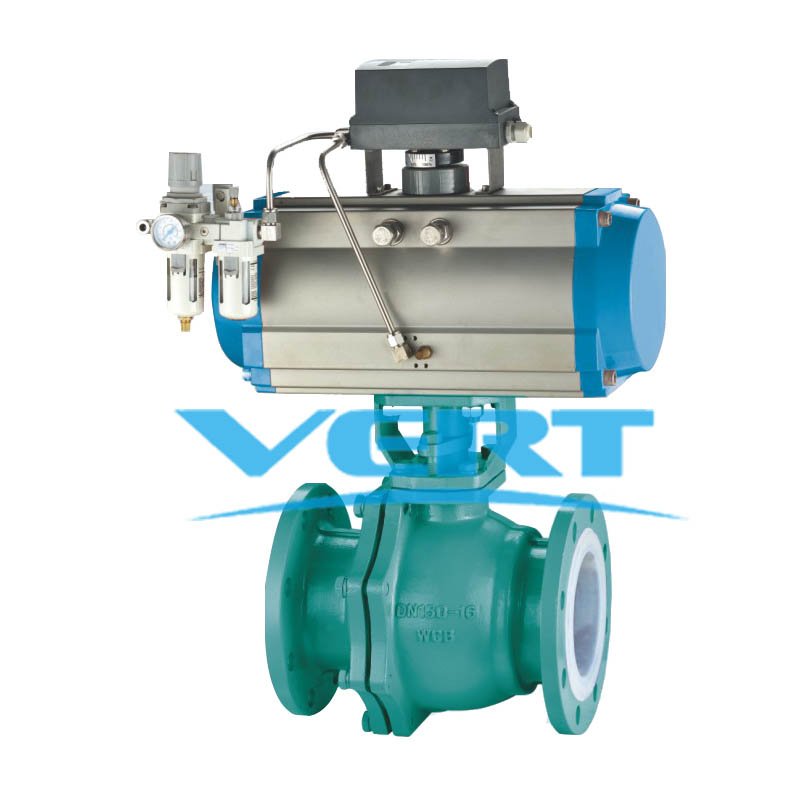 V型襯(chen)氟調節(jie)球閥